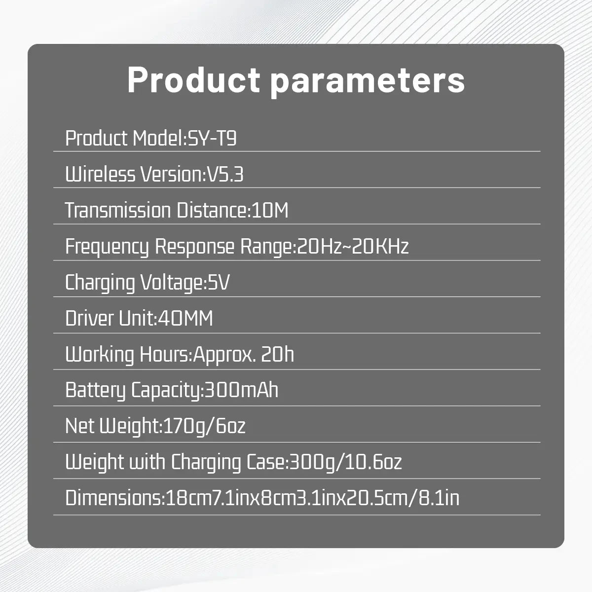 Wireless Bluetooth 5.3 Over Ear Headphones With Microphone
