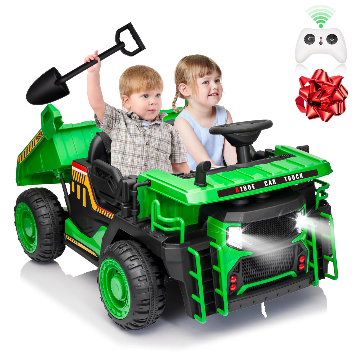 JOYRACER Ride On Dump Truck With Remote Control