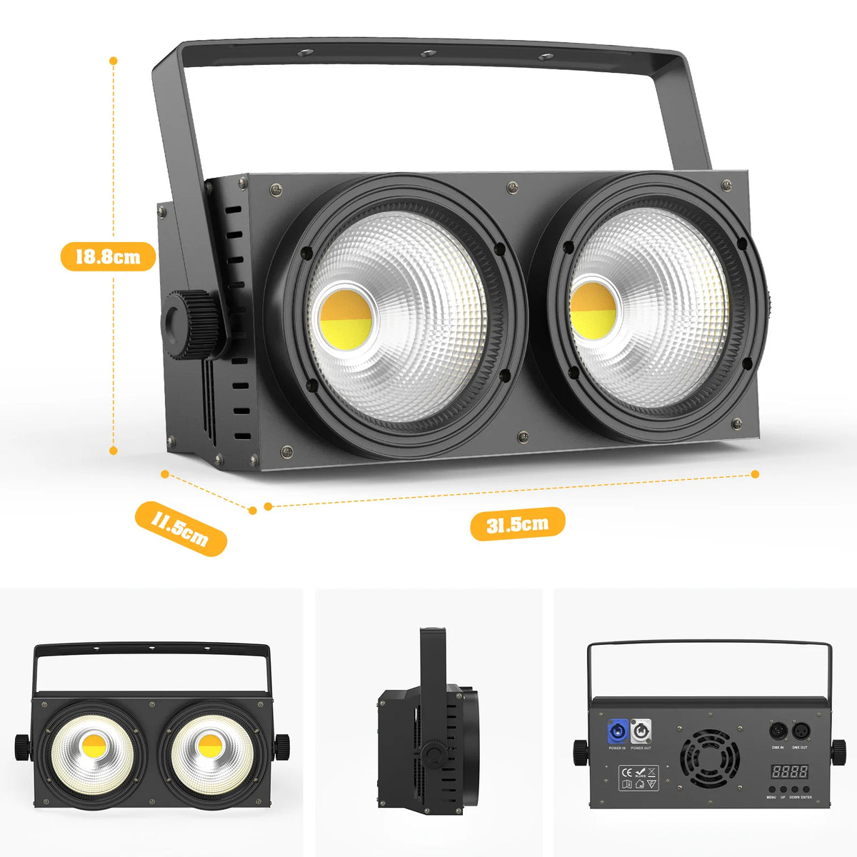 U'King COB LED Blinder Stage Light