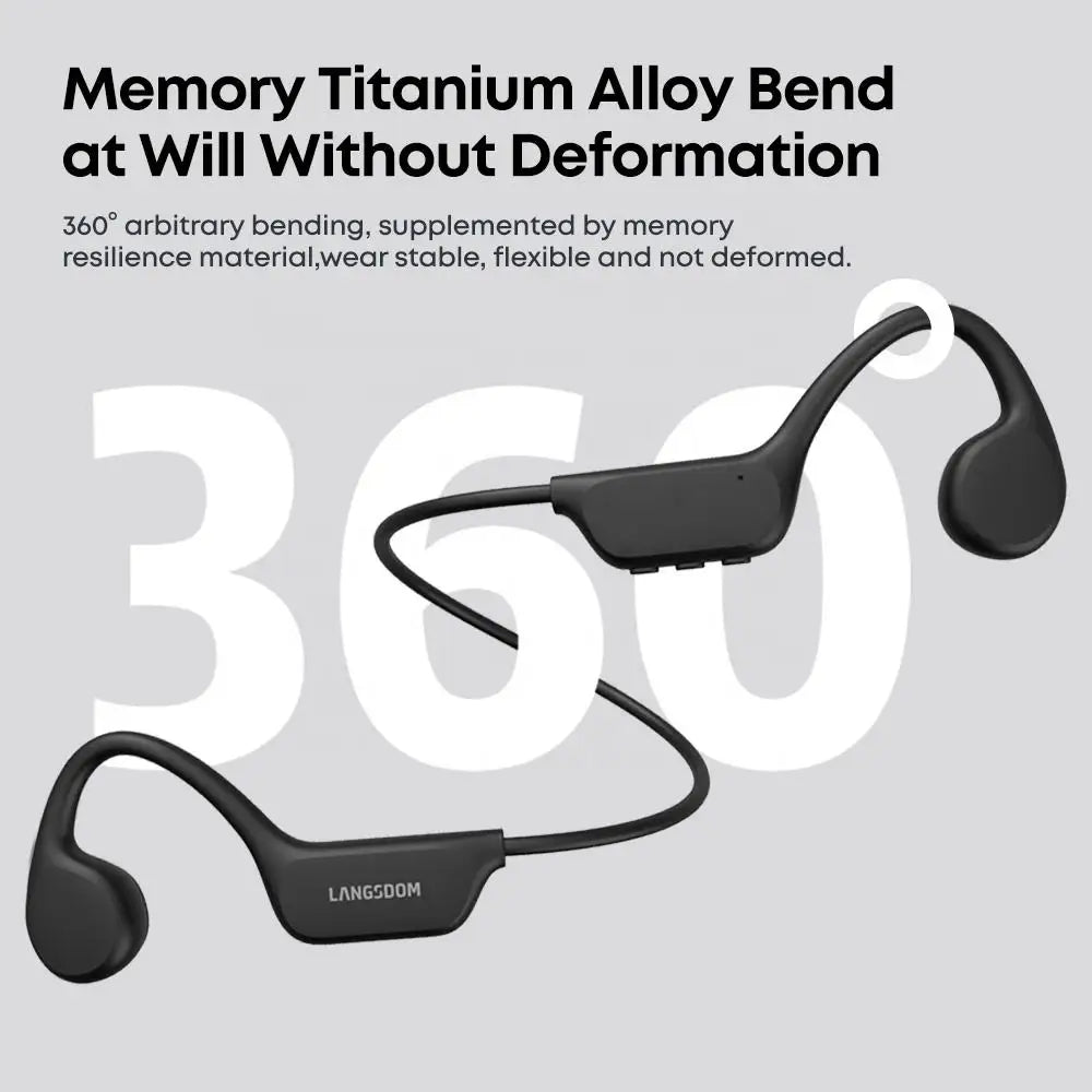 IPX8 Waterproof Bone Conduction Bluetooth Earbuds 32GB