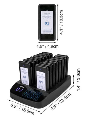SucceBuy Wireless Restaurant Buzzer Pager For Guest Paging