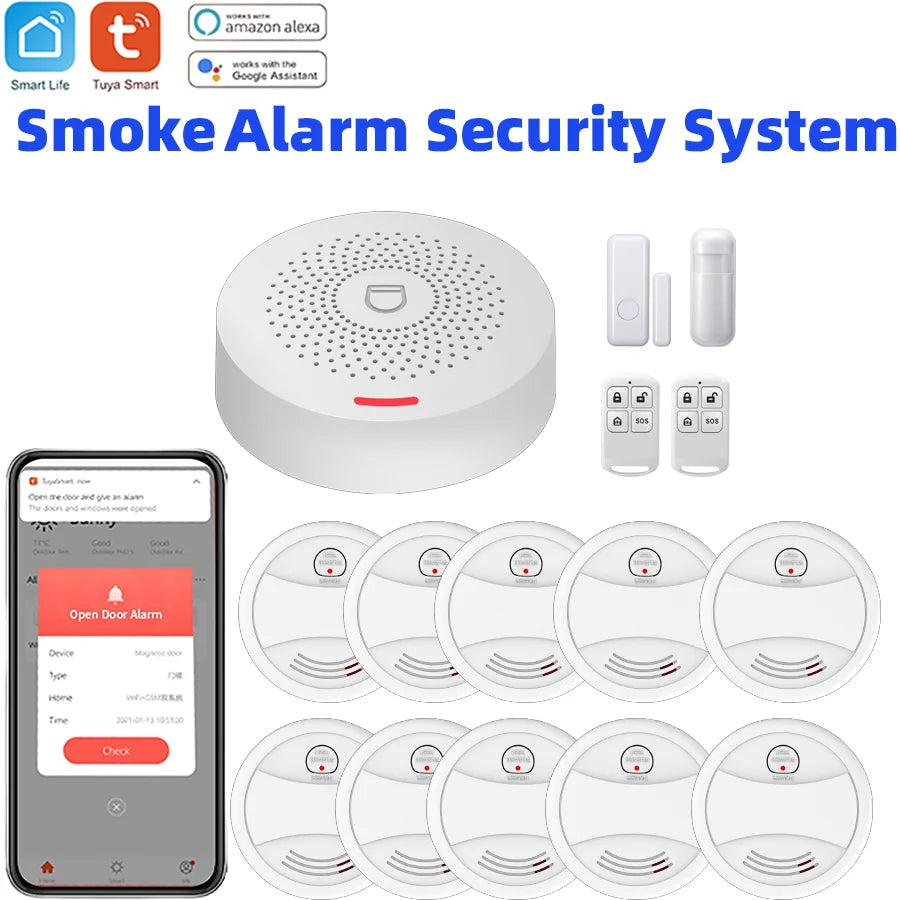 Wireless Home Security System With App Control And Sensors