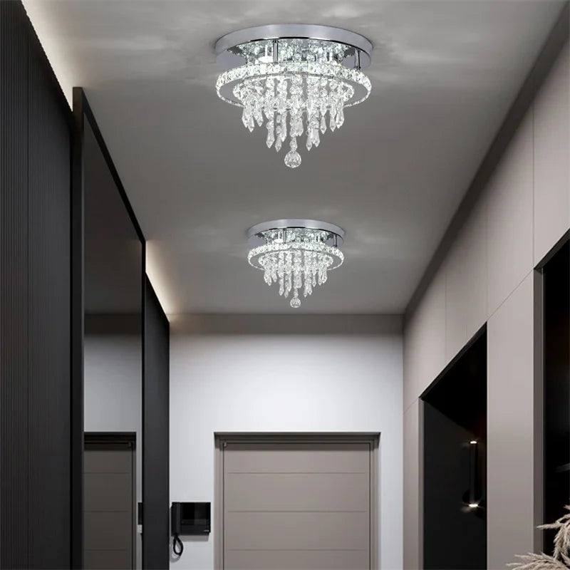 VETRULUS Modern Crystal LED Smart Ceiling Pendant Lamp