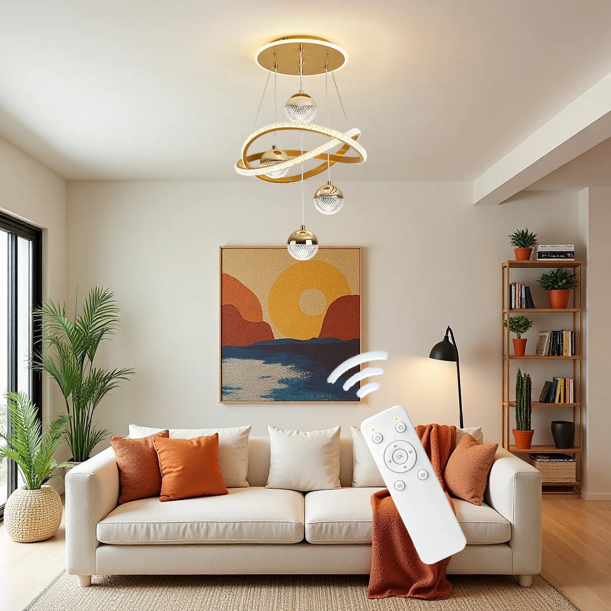 Modern LED Pendant Light With Spherical Heads