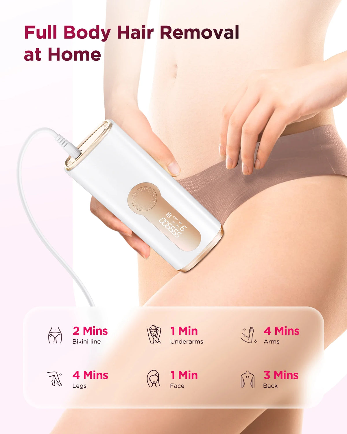 Totmizby Ipl Laser Epilator For Permanent Hair Removal
