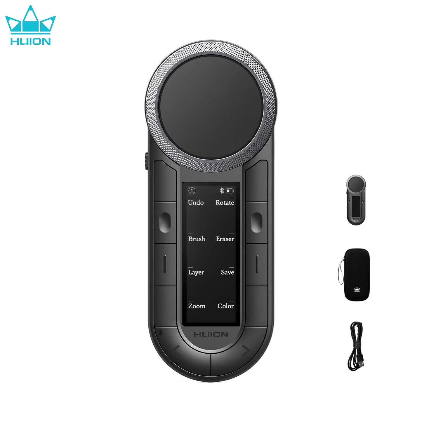 Huion Keydial Remote K40 Mini Keyboard With Bluetooth OLED