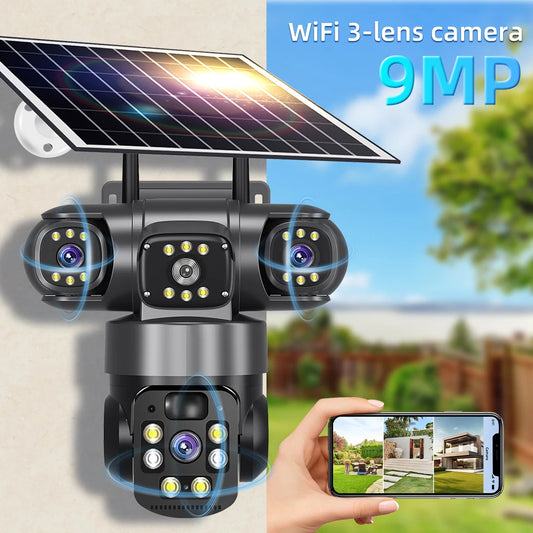 Na Solar WiFi Camera 9MP Full HD Security Night Vision