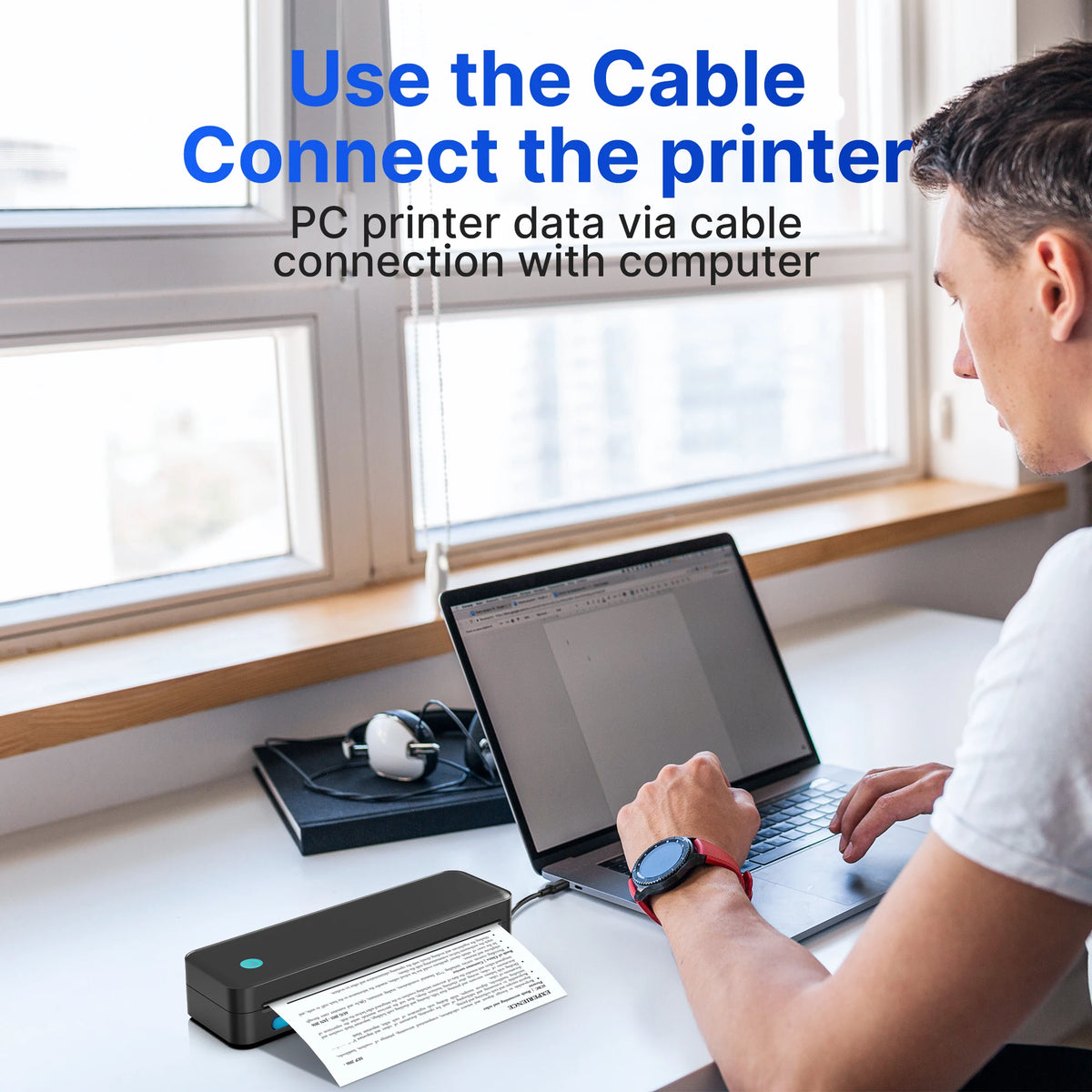 POLONO Portable Inkless Thermal Printer