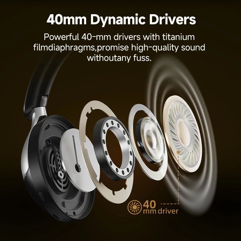 QCY H3 Pro Wireless Over Ear Headphones Featuring LDAC
