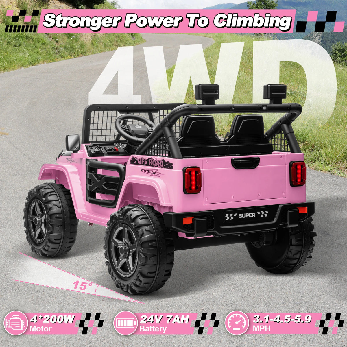Joyracer 4WD Two Seater Electric Ride On Truck