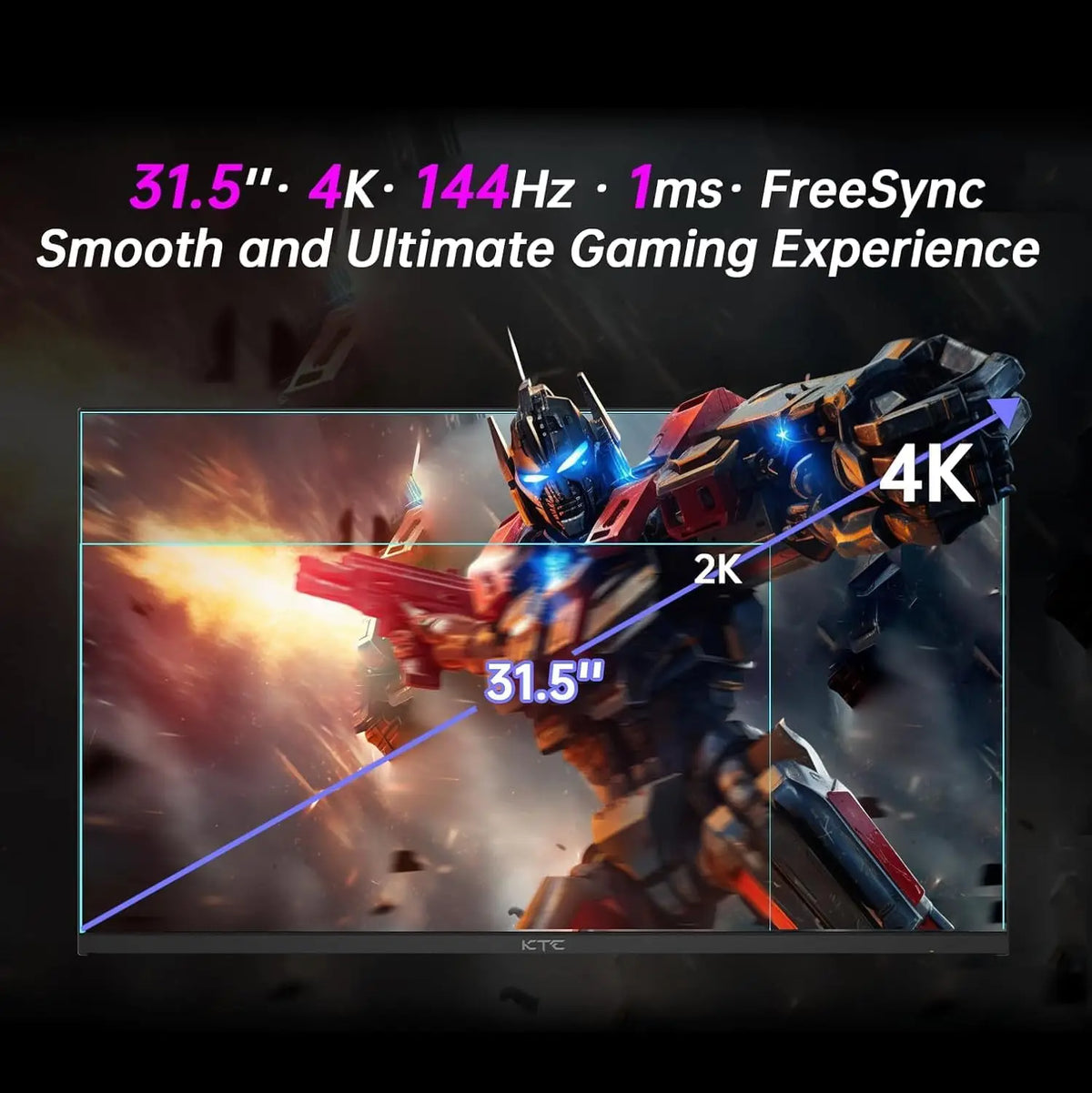 KTC 4K Mini LED Fast IPS HDR1000 Gaming Monitor