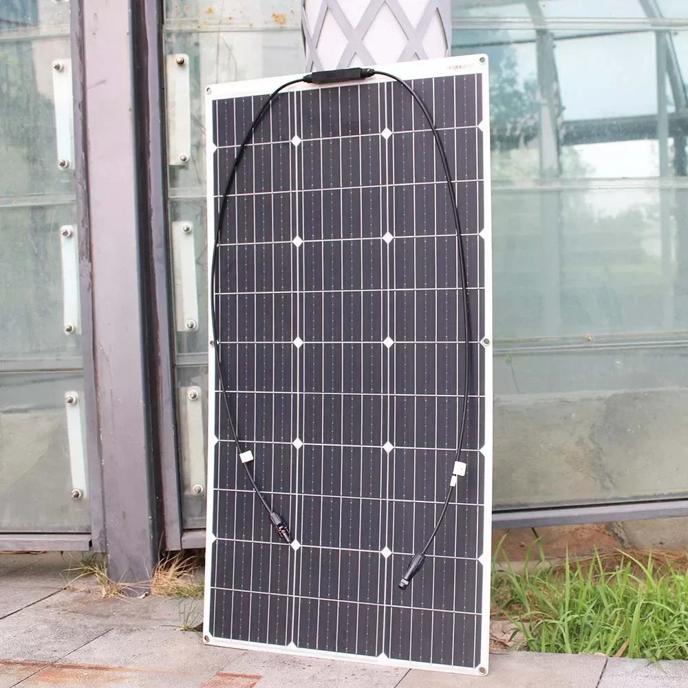 ASUNERGE 12V Flexible Monocrystalline Solar Panel