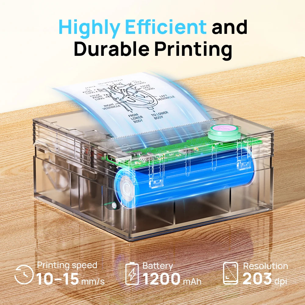SWIFINT Portable Bluetooth Thermal Printer for Photos and Labels