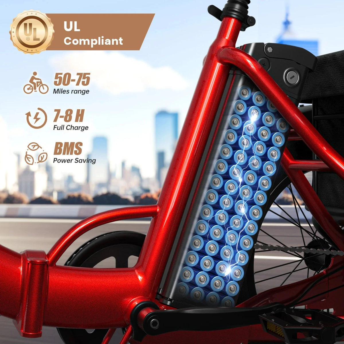 QRONGE Electric Fat Tire Tricycle for Adults