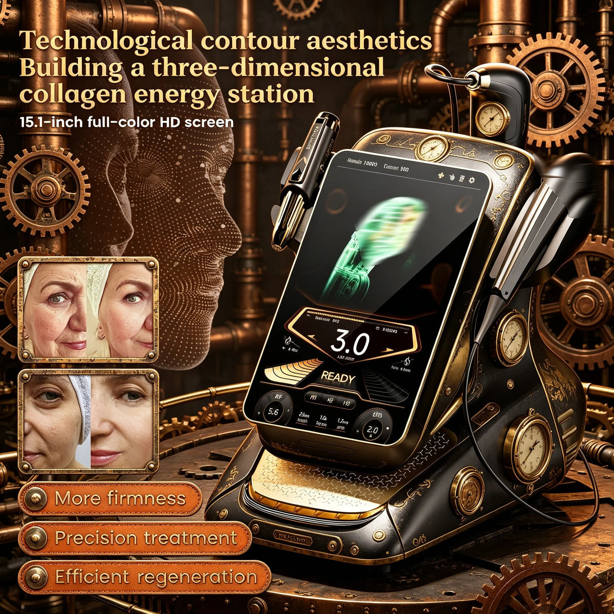 360 MAX HIFU Machine For Non Invasive Facial Firming