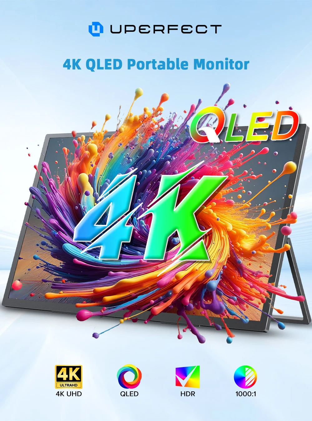 UPERFECT 4K QLED Portable Gaming Monitor