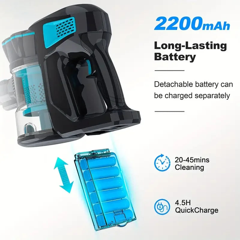 Inse V770 Cordless Handheld Vacuum With Led Light