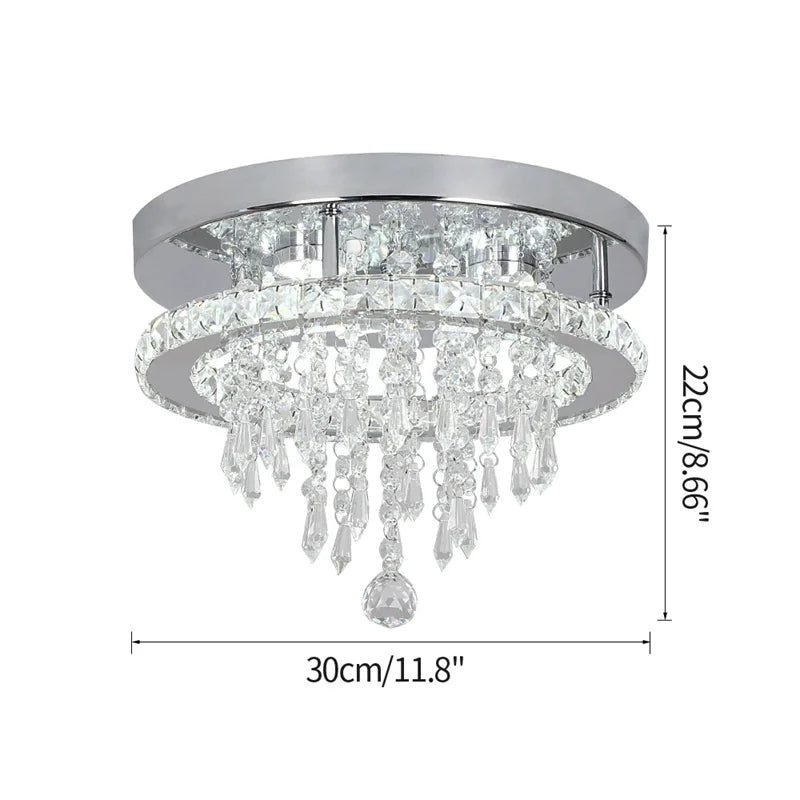 VETRULUS Modern Crystal LED Smart Ceiling Pendant Lamp