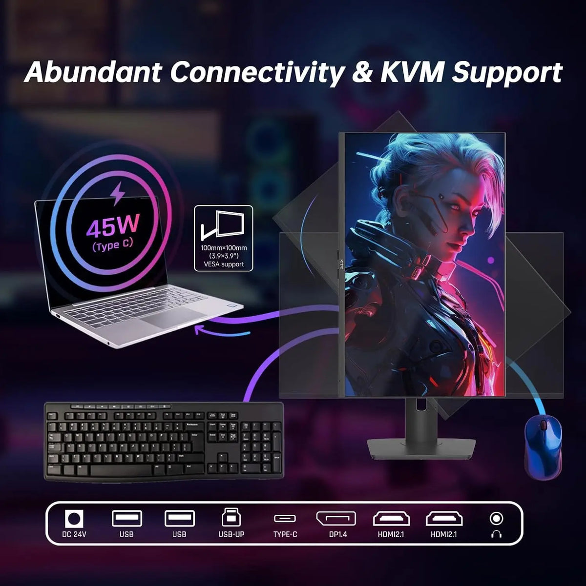 KTC 4K Mini LED Fast IPS HDR1000 Gaming Monitor