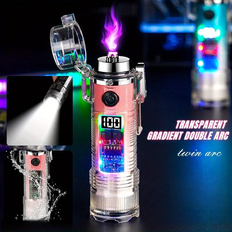 TopFlames Flameless Plasma Arc Lighter Flashlight Type C