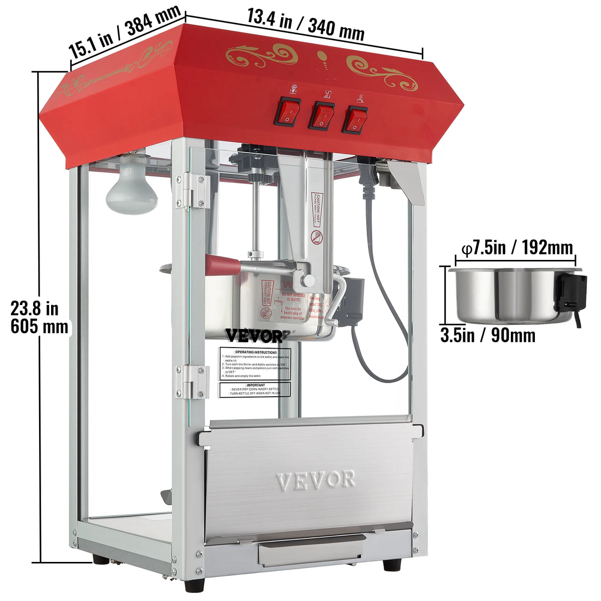 SucceBuy Commercial Electric Popcorn Maker