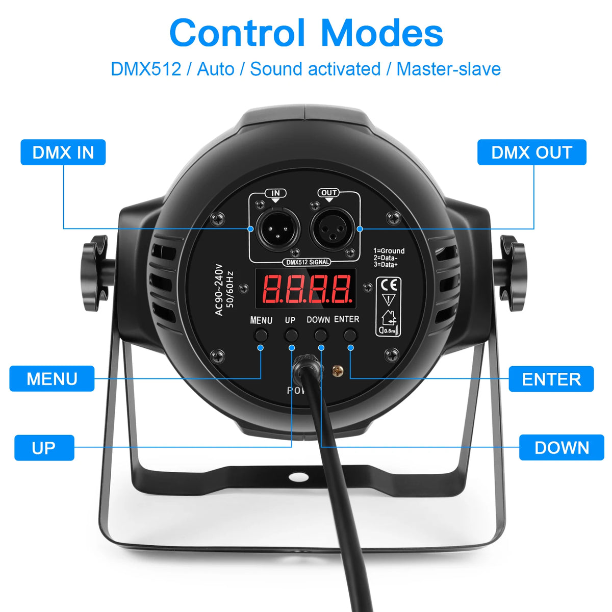 U'King DMX LED Stage Par Lights