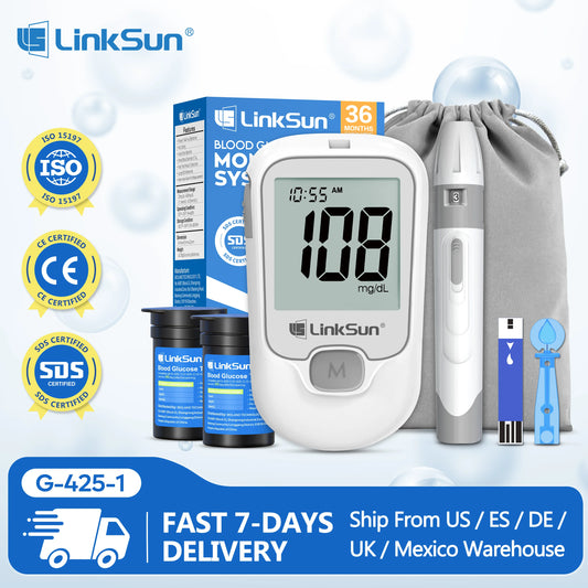 Linksun Blood Glucose Monitor G-425-1 Diabetes Kit