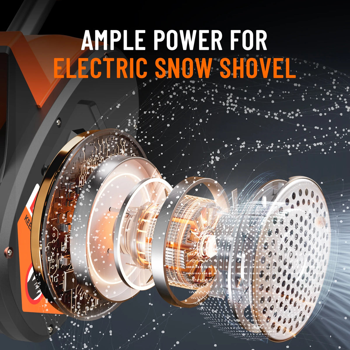 TaskStar Cordless Electric Snow Shovel Blower