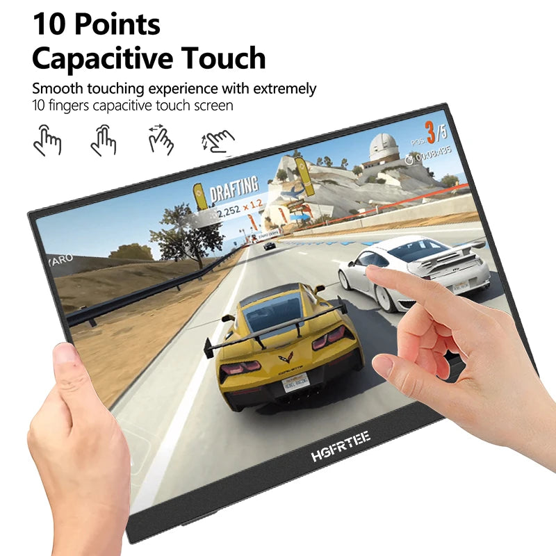 HGFRTEE Portable Touchscreen Monitor HDMI for Switch PS4 PS5