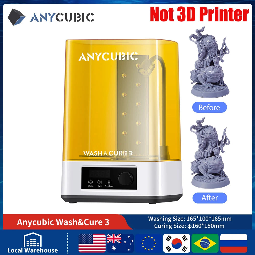 ANYCUBIC DLP SLA LCD Resin 3D Printer Photon Mono 4, Photon Mono M7, M7 Pro, Photon P1, Photon P1 Max, Wash and Cure 3 Plus, Max