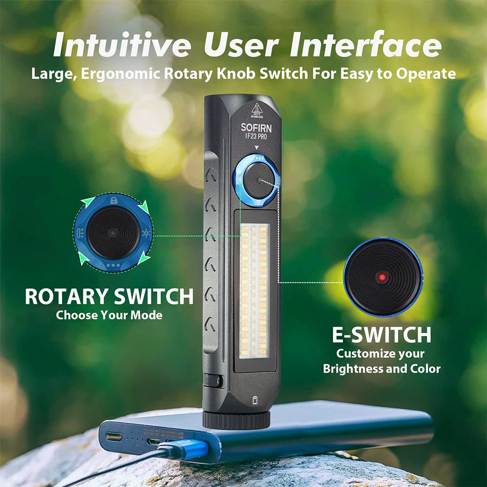 Sofirn IF23 Pro RGB Rechargeable LED Flashlight