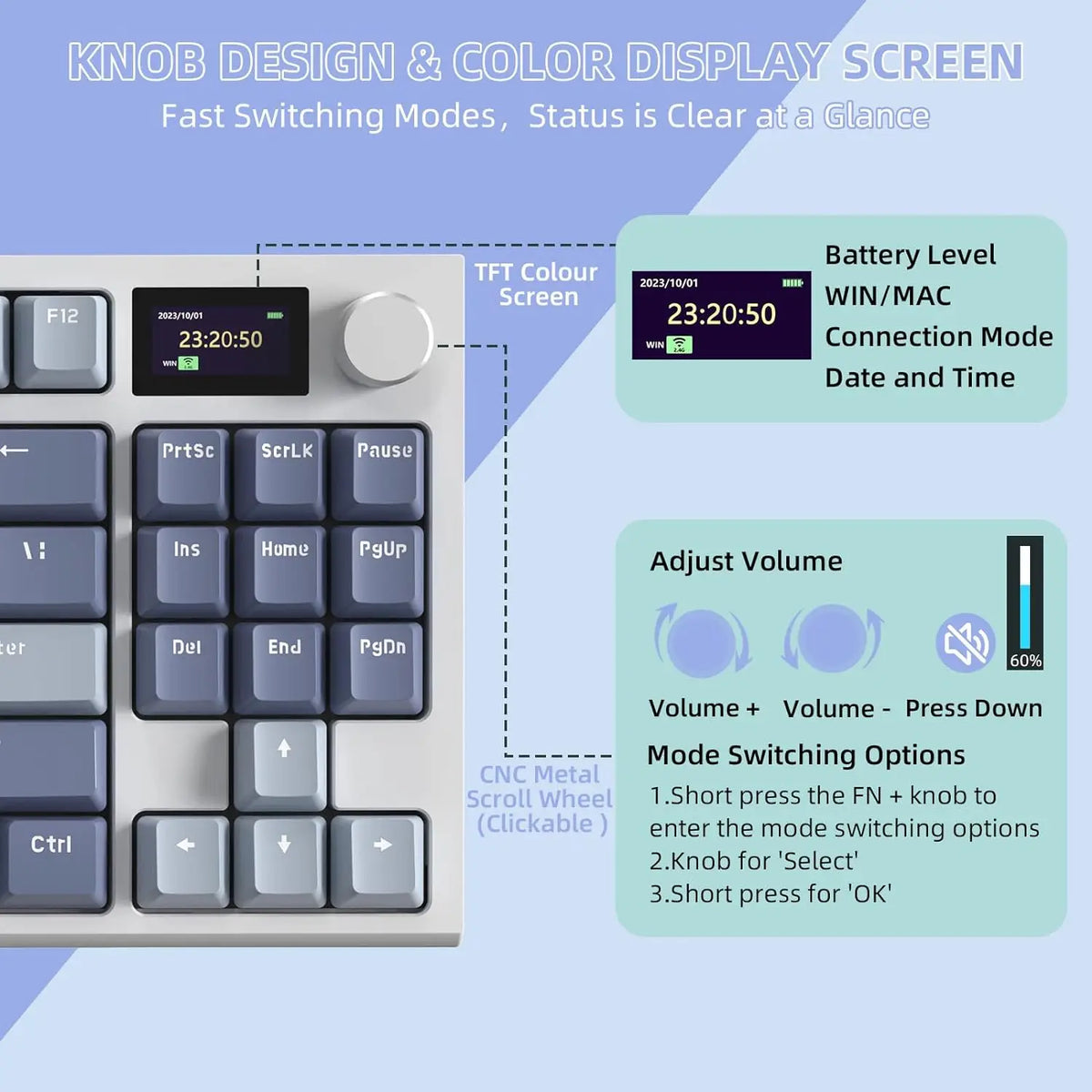 Attack Shark K86 Wireless Mechanical Keyboard