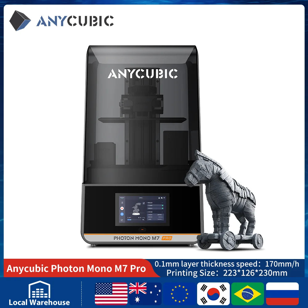ANYCUBIC DLP SLA LCD Resin 3D Printer Photon Mono 4, Photon Mono M7, M7 Pro, Photon P1, Photon P1 Max, Wash and Cure 3 Plus, Max