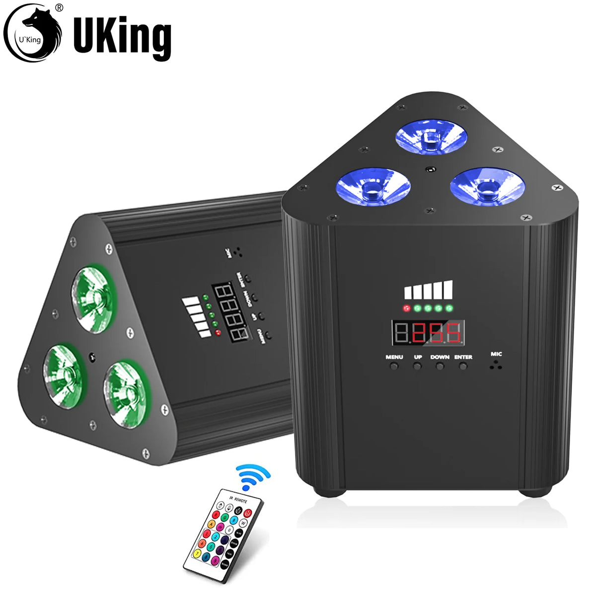 U'King RGBW LED DMX Wireless Stage Par Light