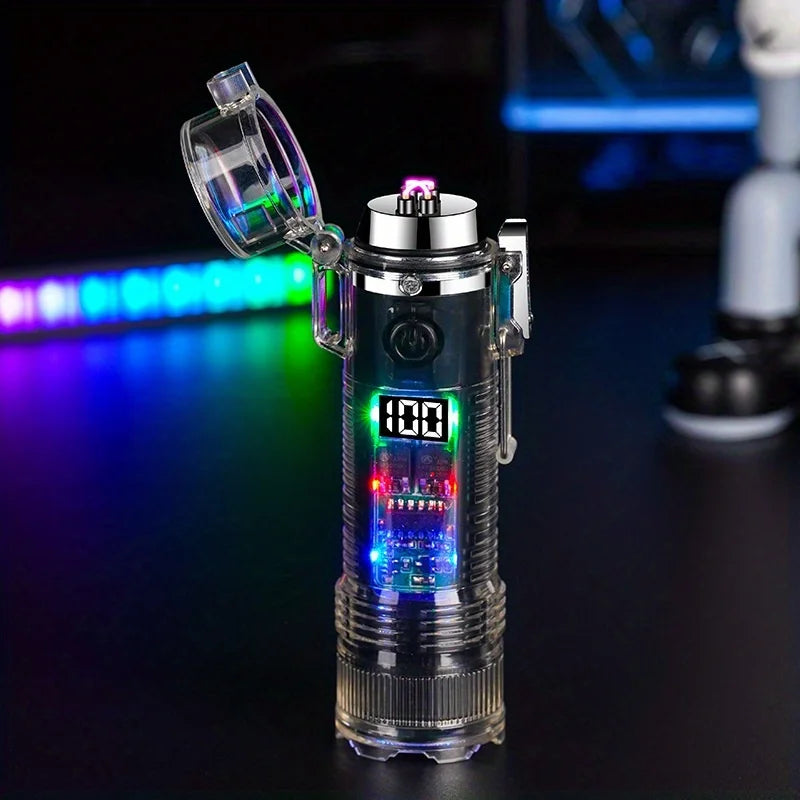 TopFlames Flameless Plasma Arc Lighter Flashlight Type C
