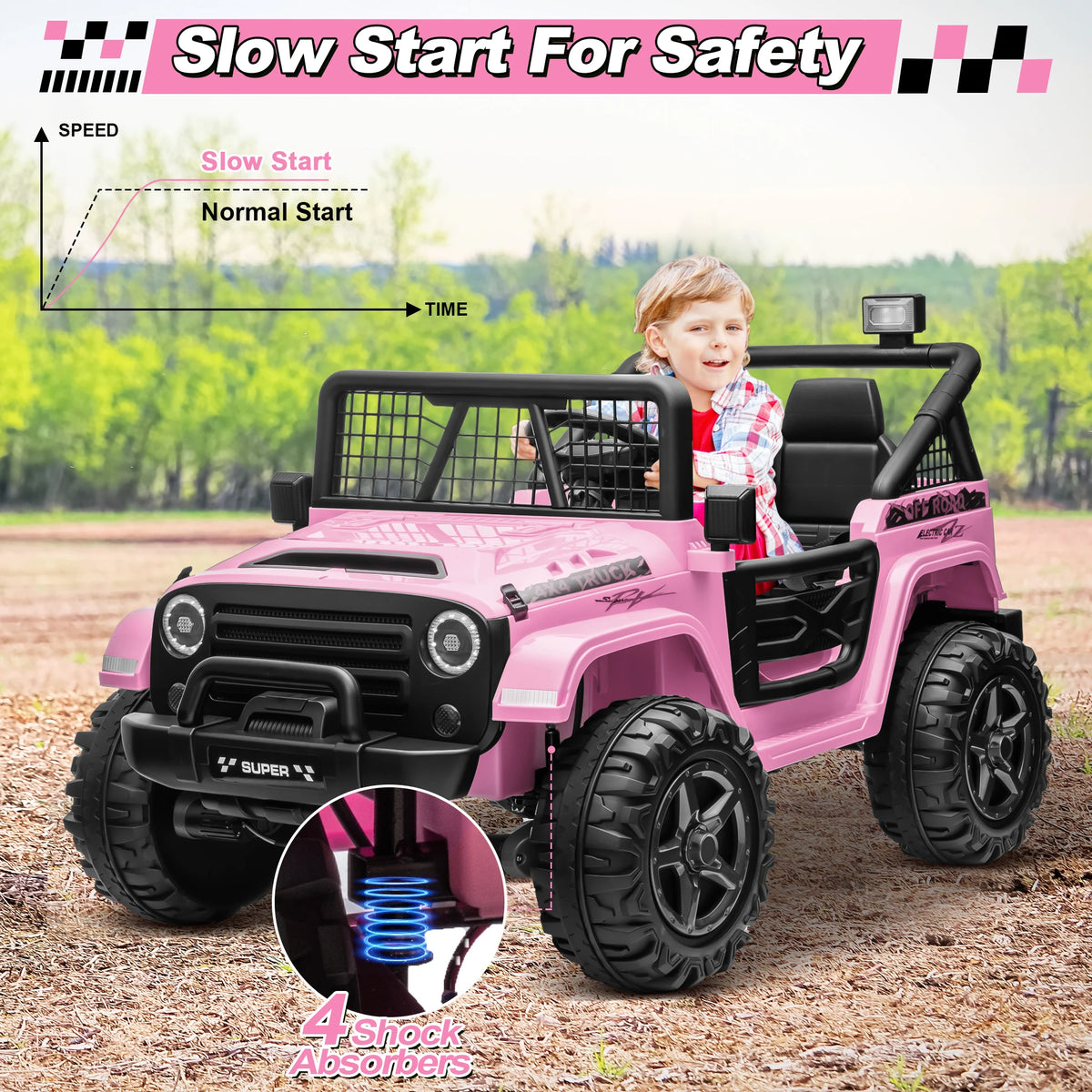 Joyracer 4WD Two Seater Electric Ride On Truck