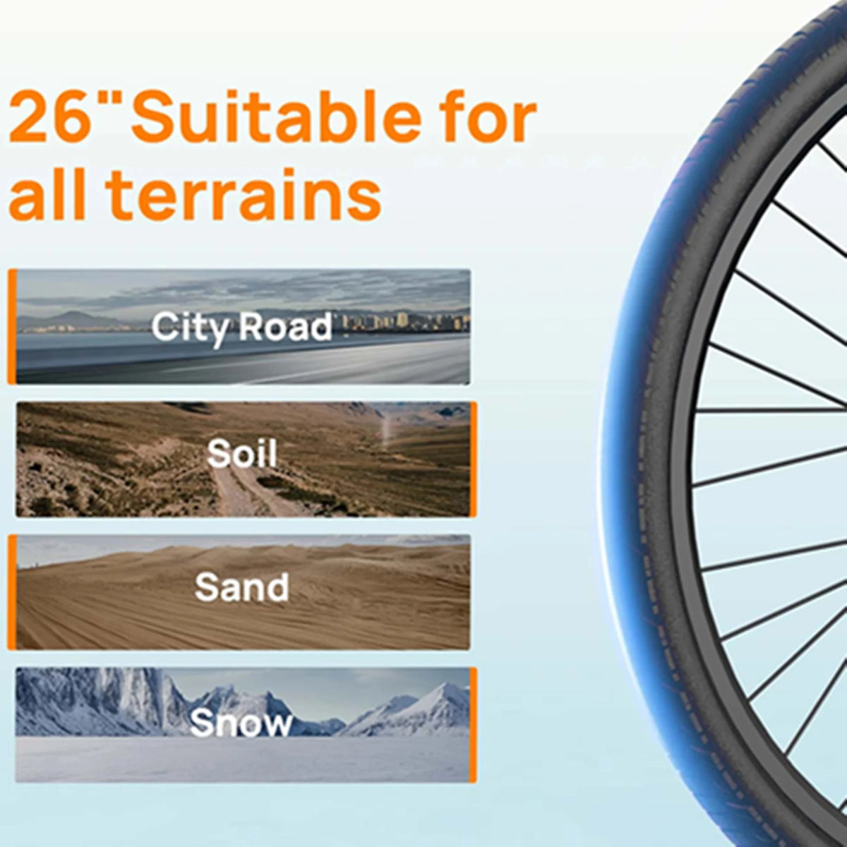 URLIFE E26 Electric City Bicycle With Hydraulic Disc Brakes