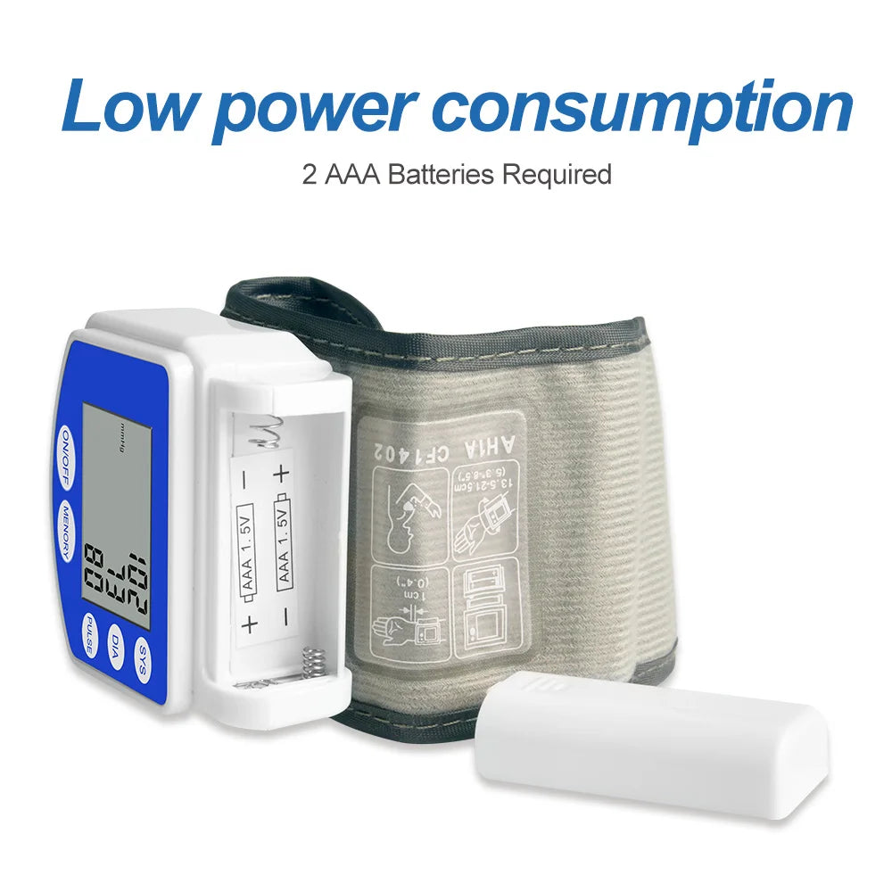 Rechargeable Wrist Blood Pressure Monitor For Home Use