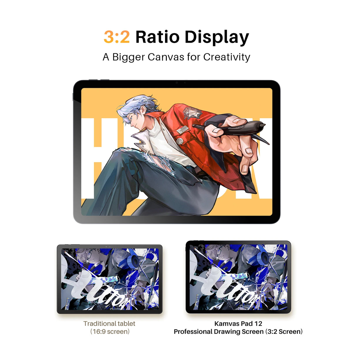 HUION Standalone Android Drawing Tablet With Pen