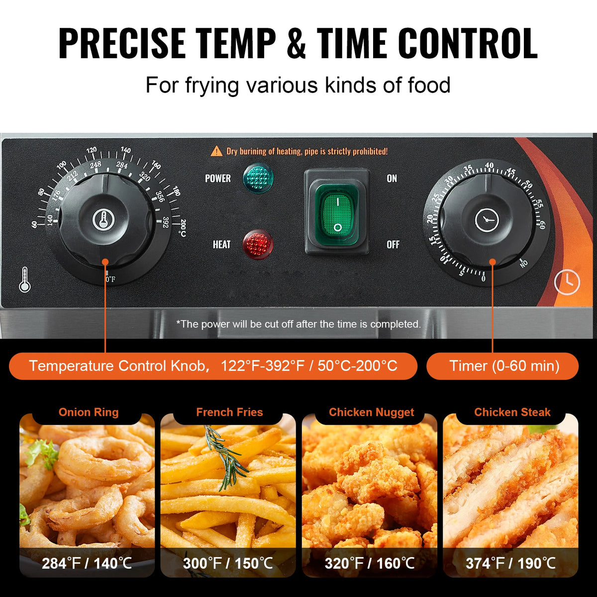 SucceBuy Commercial Dual Tank Electric Deep Fryer
