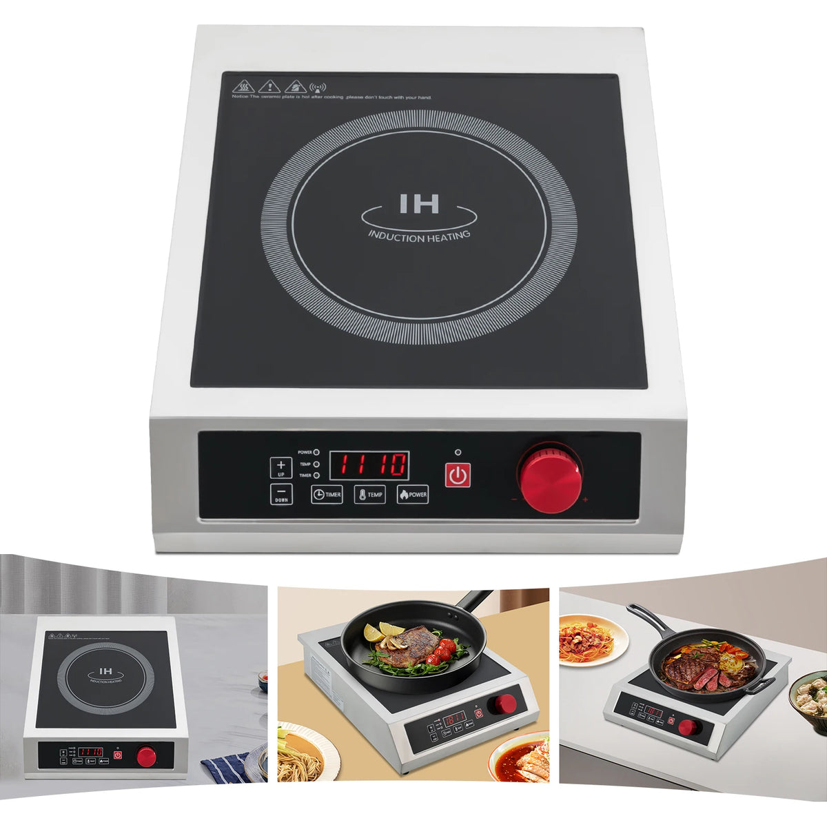 Sweetmile 3500W Stainless Steel Induction Cooktop