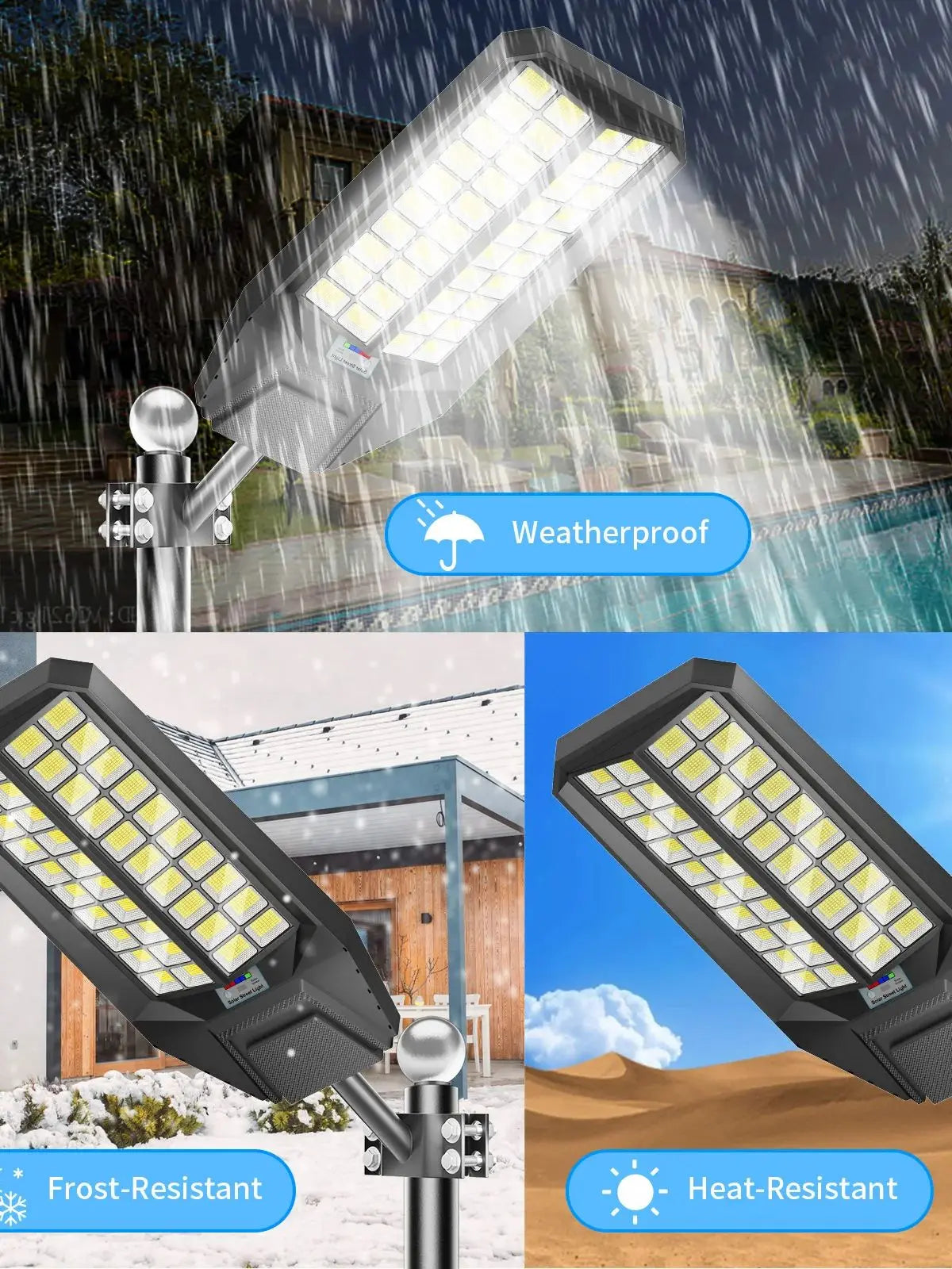 Outdoor 8000W Solar Street Light IP65 Motion Sensor