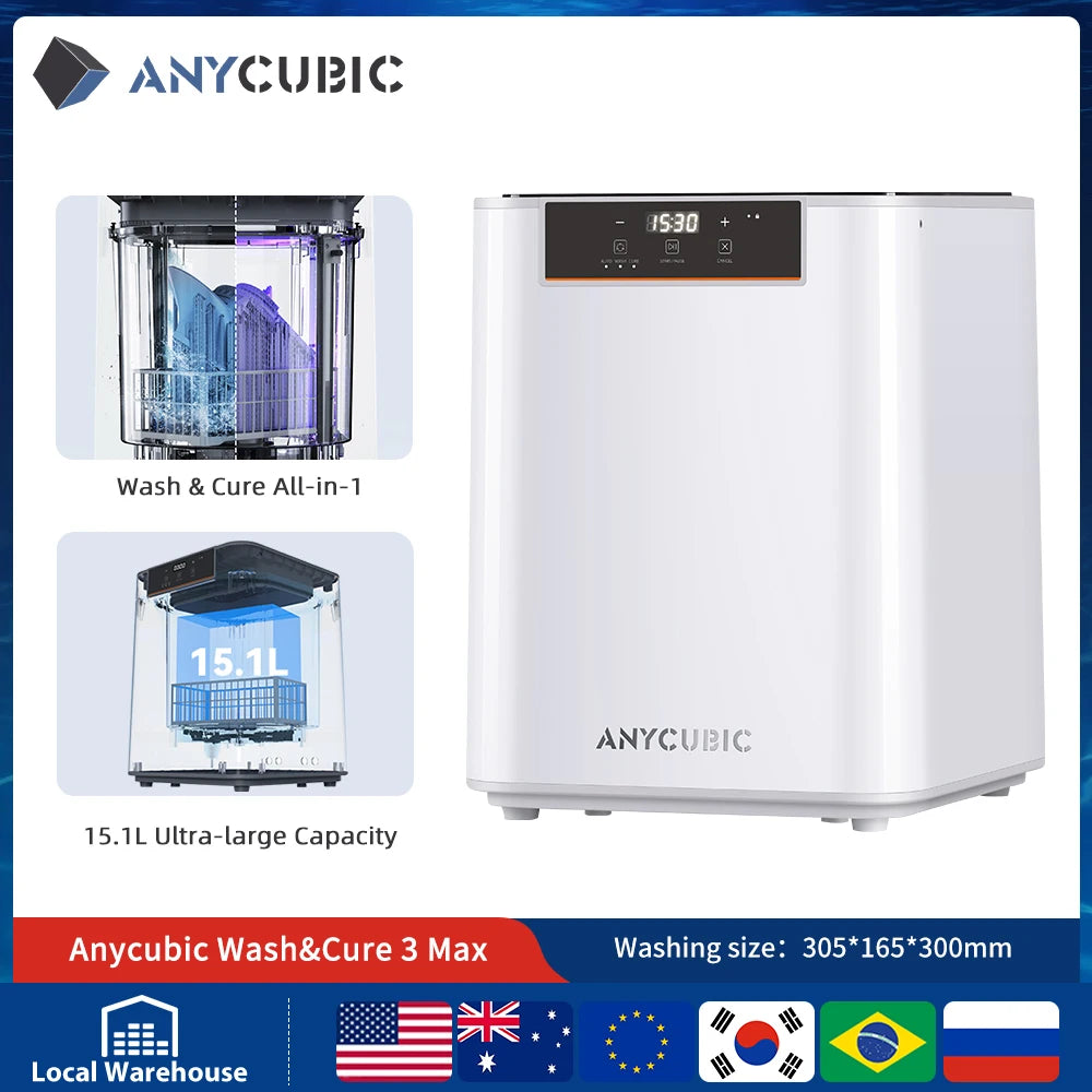 ANYCUBIC DLP SLA LCD Resin 3D Printer Photon Mono 4, Photon Mono M7, M7 Pro, Photon P1, Photon P1 Max, Wash and Cure 3 Plus, Max