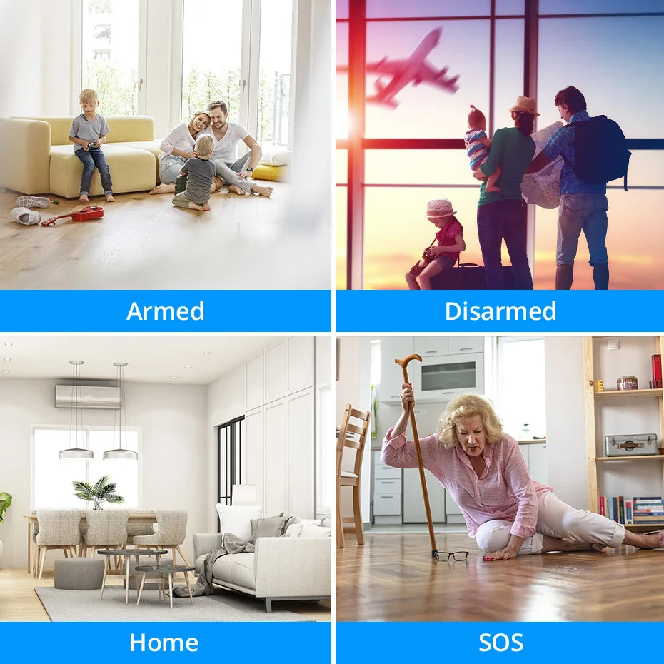 KERUI Wireless Home Alarm System Kit With 110 Decibel Siren