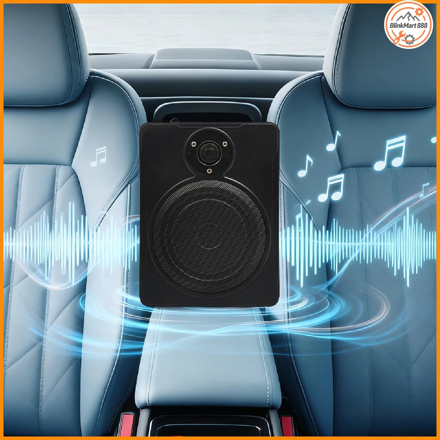 Car Subwoofer With Power Amplifier Under Seat