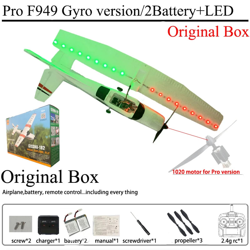 WLtoys F949 RC Airplane 3D6G Gyro