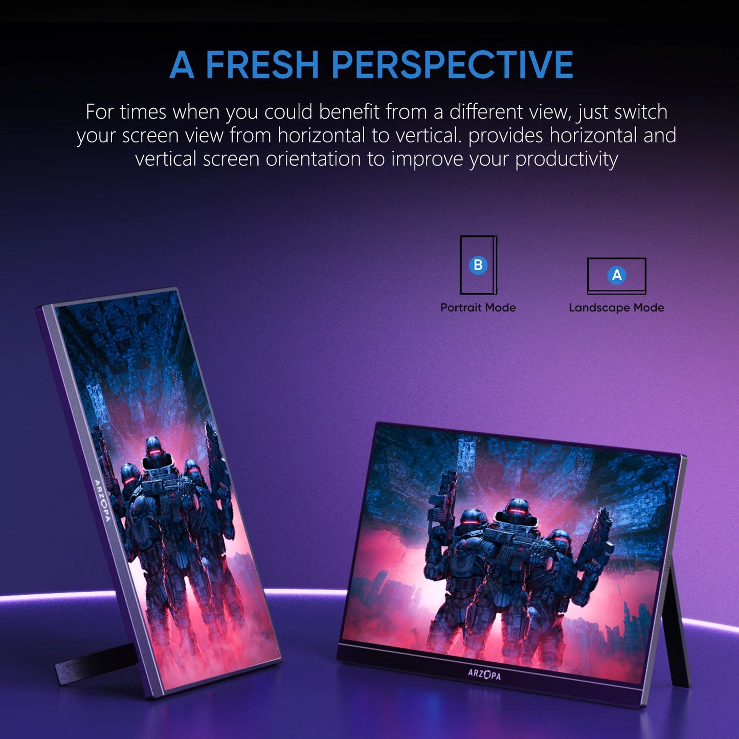 ARZOPA Z1FC Portable 1080P FHD Gaming Monitor for Switch