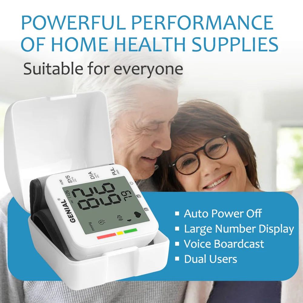 Blood Pressure Wrist Cuff Universal BP Monitor With Memory
