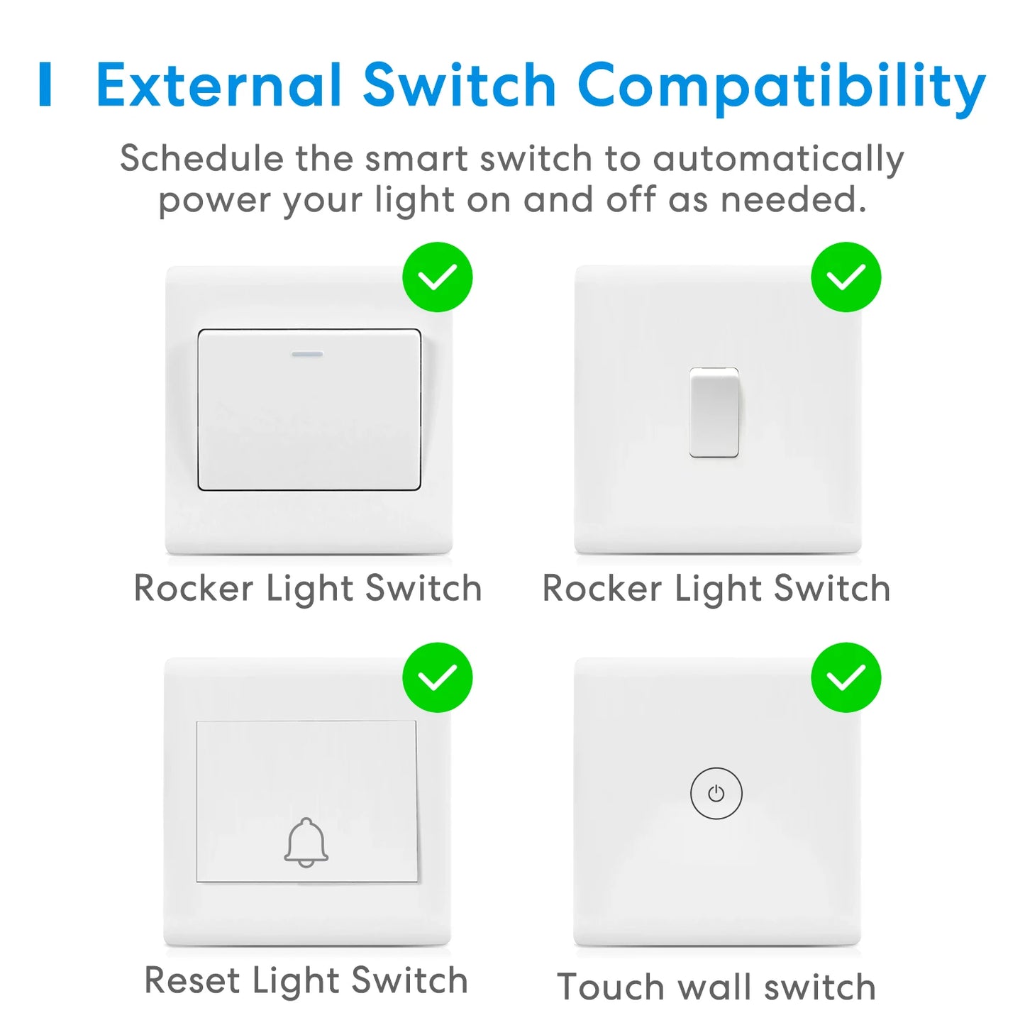 Meross InWall Smart Switch WiFi HomeKit 1 Gang 1 Way