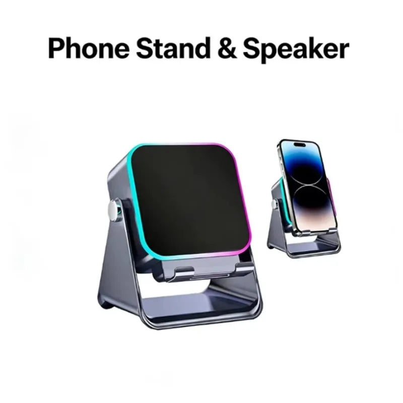 Five In One Wireless Bluetooth Speaker Phone Holder RGB